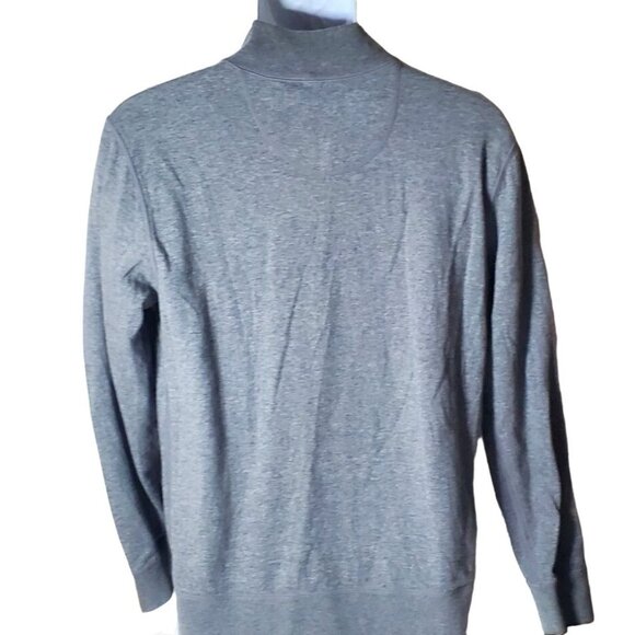 Tommy Bahama Gray 1/4 Zip Pullover Sweatshirt Reversible Mens Size M - Picture 3 of 13
